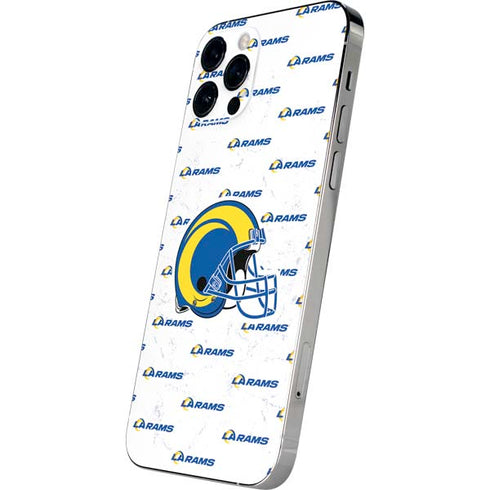NFL Los Angeles Rams White Logo Blast iPhone 12 Pro Skin